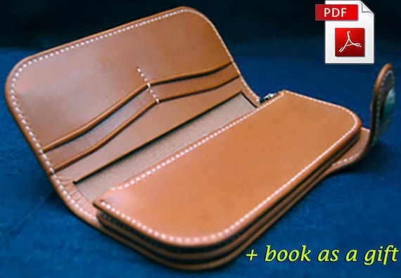 leather pattern wallet pattern purse pattern leather template etsy