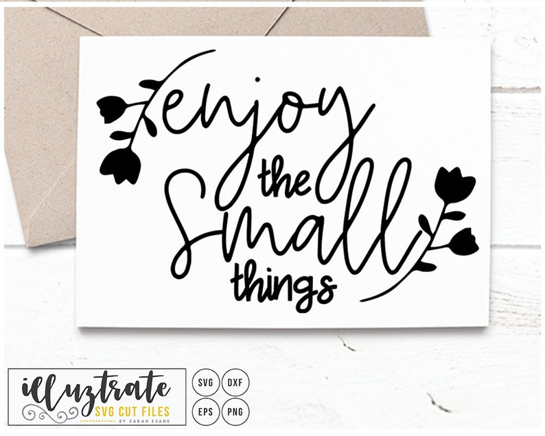 Download Enjoy the small things positive svg happy quote cut file ...