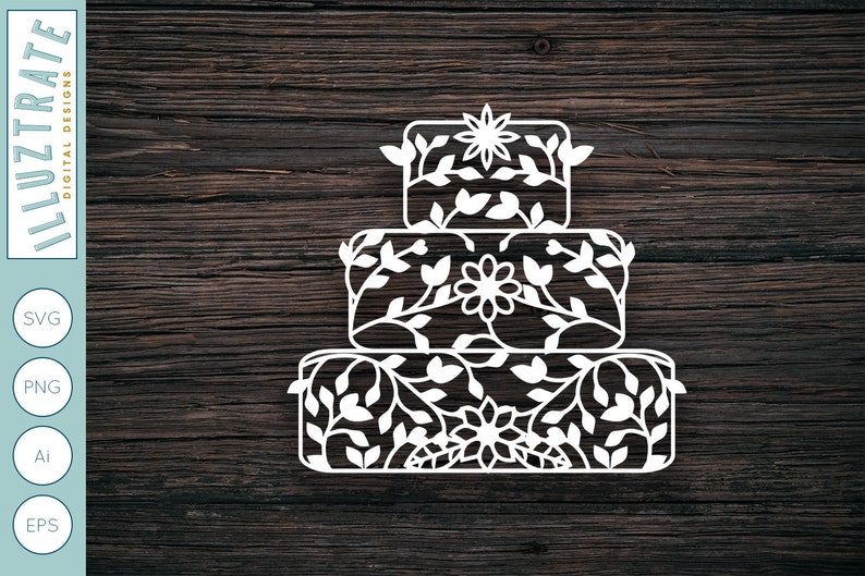 Download Wedding Cake Cut File Cake Cut File Birthday Cake Svg Laser Cut Template Birthday Svg Wedding Cake Svg Floral Wedding Cake Wedding Clip Art Art Collectibles