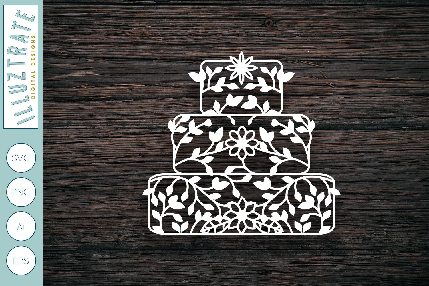 Wedding Cake Svg Wedding Cake Cut File Birthday Cake Svg Etsy