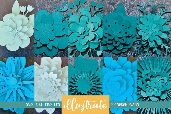 Free Free 278 3D Flower Svg Cut Files SVG PNG EPS DXF File
