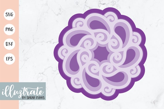 Download Paper Cut Flower Svg Cut File 3d Flower Svg Multi Layered Etsy