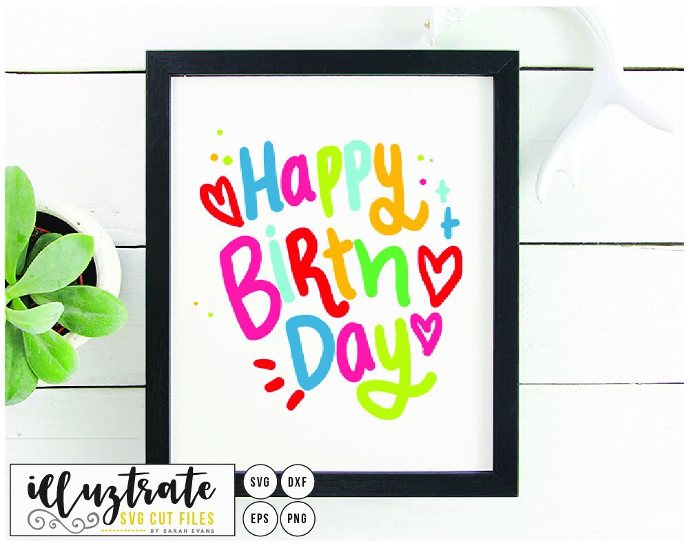 Happy Birthday Svg Cut File Birthday Svg Party Time Svg Etsy