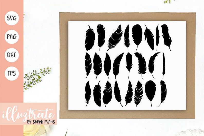 Download Boho Feathers SVG Cut File Feathers Bundle SVG Feather | Etsy