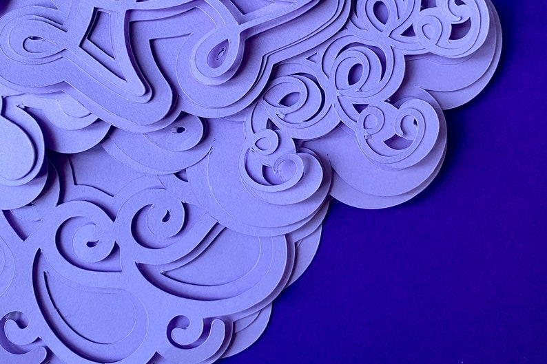 Download Layered Papercut Flower SVG Cut File Paper Cut Flower 3D ...
