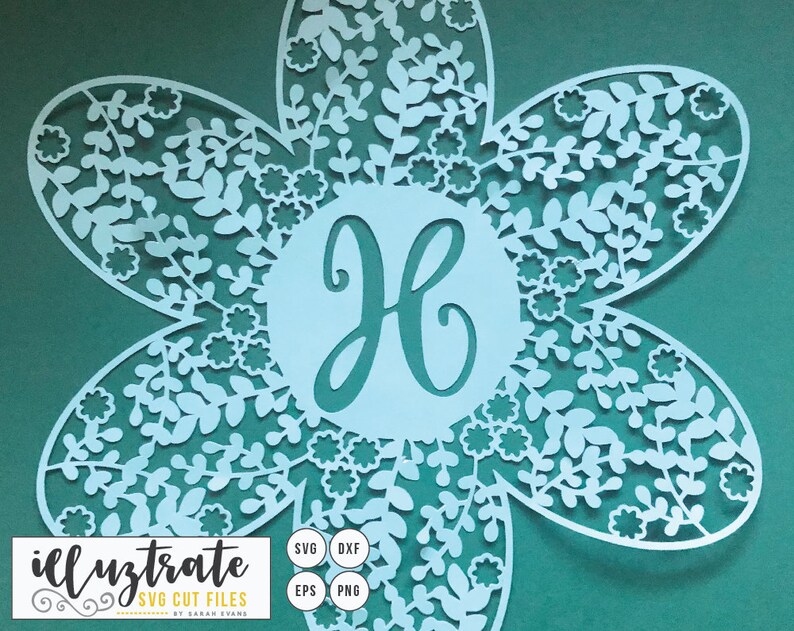 Blank Monogram SVG Monogram SVG Cut File Blank Monogram Etsy