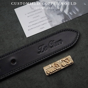Custom embosser leather stamping,Hot foil for stamping,Personalized engraving/Custom leather alphabet stamping,Hot stamped embossed monogram