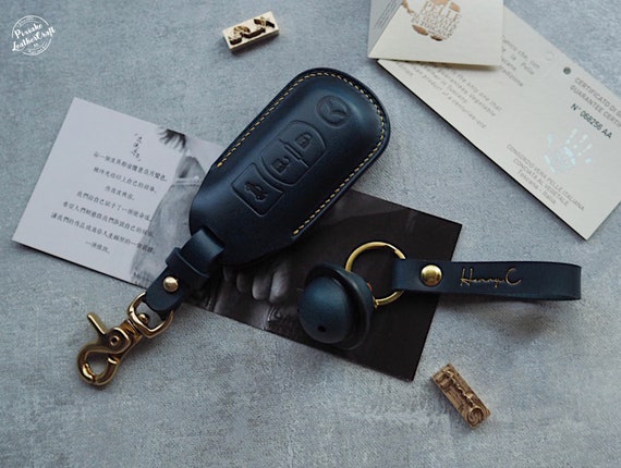 Handmade Leather Mazda Car Key Case.leather Car Key Fob Cover,remote Key  Case,car Keychain,smart Key Leather Case.gift,personalized 