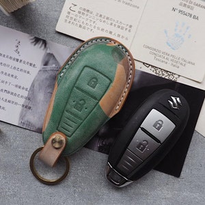 Handmade Leather Suzuki Car key Fob.Leather Car Key Cover,Remote Key Case,Car Keychain,Smart Key Leather Case.gift,personalized,anniversary
