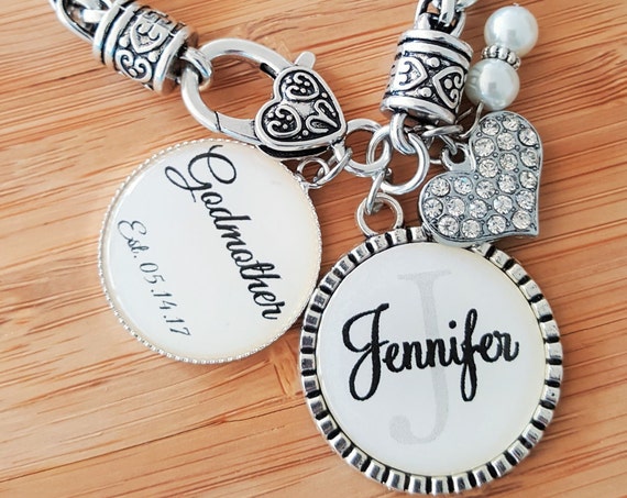 Godmother Gift / Gift for Godmother / GODMOTHER GIFT / GODMOTHER Bracelet / Christening Gift for Godmother / Godmother Baptism Gift