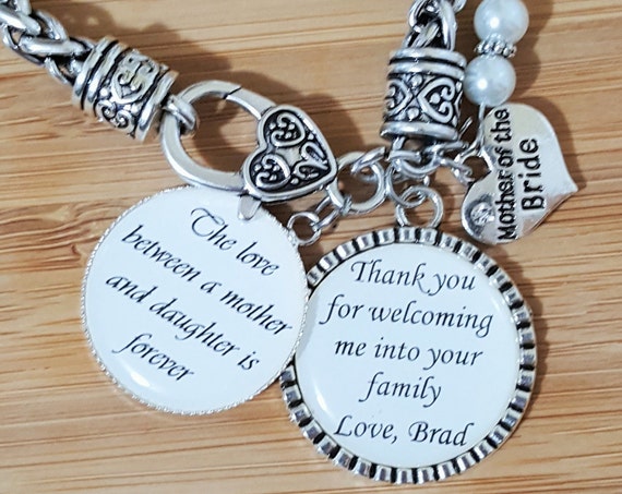 Mother of the Bride Gift Mother of the Bride Bracelet Wedding Gifts for Mother in Law Mother in Law Bracelet Mother in Law Gift