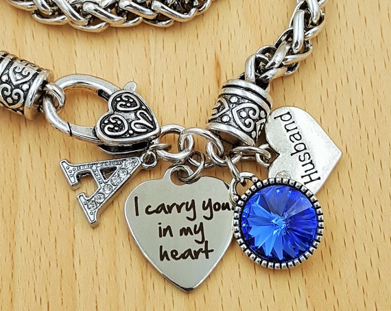 Sympathy Bracelet Sympathy Gift In Memory of Husband Memorial Bracelet Loss of Husband Loss of Husband Remembrance Bracelet Remembrance