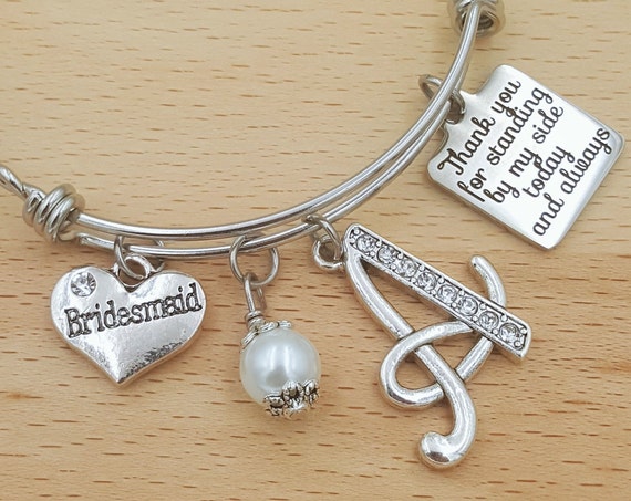 Bridesmaid Gift Bridesmaid Bracelet Maid of Honor Gift Matron of Honor Bracelet Maid of Honor Bracelet Matron of Honor Gift Rehearsal Dinner