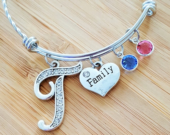 Mom Bracelet with Birthstones / Grandma Bracelet with Birthstones / Birthstone Bracelet / Mom Gift / Grandma Gift / Tree of Life Bracelet