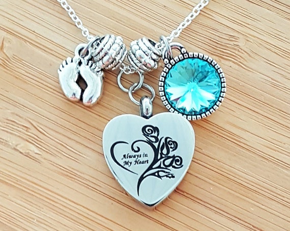 Urn Necklace Miscarriage Stillbirth Gift Stillborn Bracelet Stillborn Gift Sympathy Gift In Memory of Baby Loss of a Child Loss of Baby