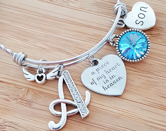 Sympathy Bracelet Sympathy Gift In Memory of Son Memorial Bracelet Loss of Son Loss of a Child Remembrance Bracelet Remembrance Jewelry