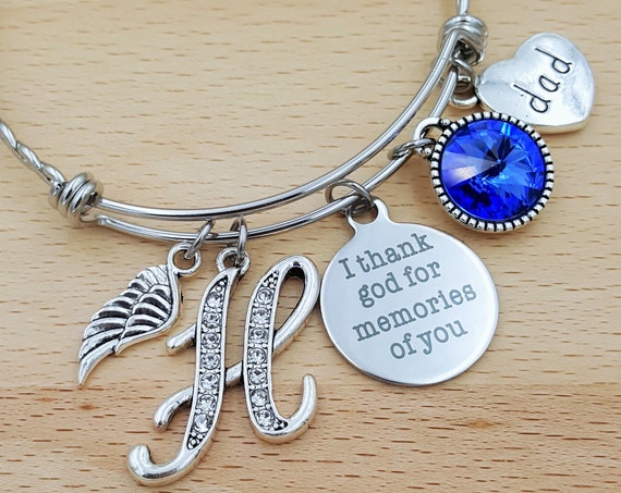 Sympathy Bracelet Sympathy Gift In Memory of Dad Memorial Bracelet Loss of Father Remembrance Bracelet Remembrance Jewelry