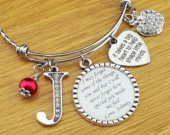 Teacher Appreciation Gift Teacher Gifts Teacher Bracelet Daycare Provider Gift Daycare Gift Babysitter Gift Gift for Babysitter Nanny Gift