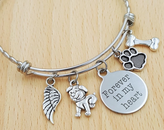 Pet Memorial Bracelet Loss of Dog Bracelet Loss of Pet Bracelet Loss of Cat Loss of Pet Gift Loss of Family Pet Gift Pet Remembrance Jewelry