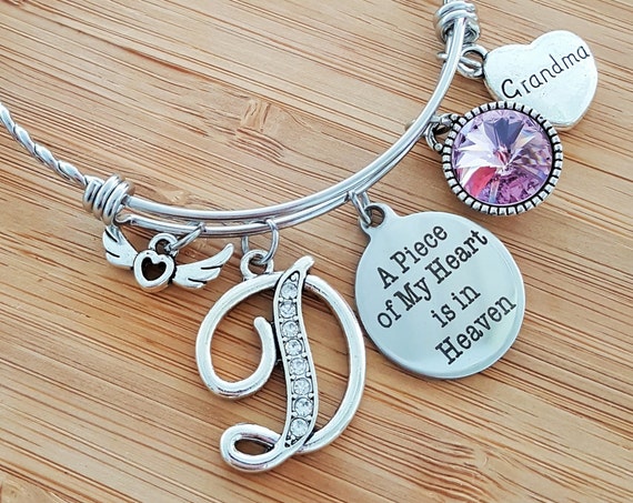 Sympathy Bracelet Sympathy Gift In Memory of Grandma Memorial Bracelet Loss of Grandmother Grandma Remembrance Bracelet Remembrance Jewelry