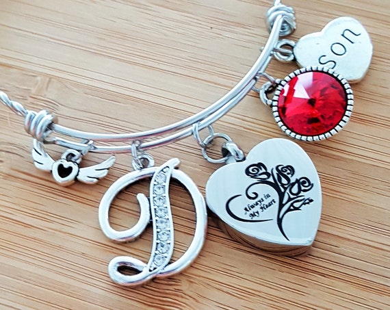 Urn Bracelet Urn Jewelry Sympathy Bracelet Sympathy Gift In Memory of Son Memorial Bracelet Loss of Son Loss of a Child Remembrance Bracelet