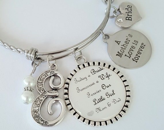 Bride Gift Bride Gift From Parents Bride Gift From Mom and Dad Gift for Bride Gift for Bride From Parents on Wedding Day Bride Bracelet