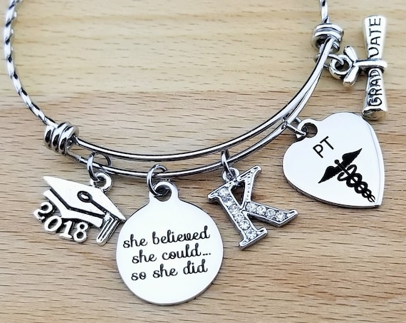 Physical Therapist Gifts Physical Therapy Gifts College Graduation Gift Graduation Gift Senior Gifts Senior 2018 She Believed She Could