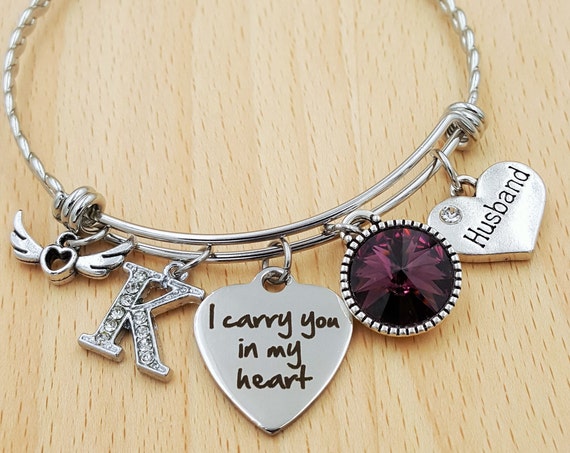 Sympathy Bracelet Sympathy Gift In Memory of Husband Memorial Bracelet Loss of Husband Loss of Husband Remembrance Bracelet Remembrance