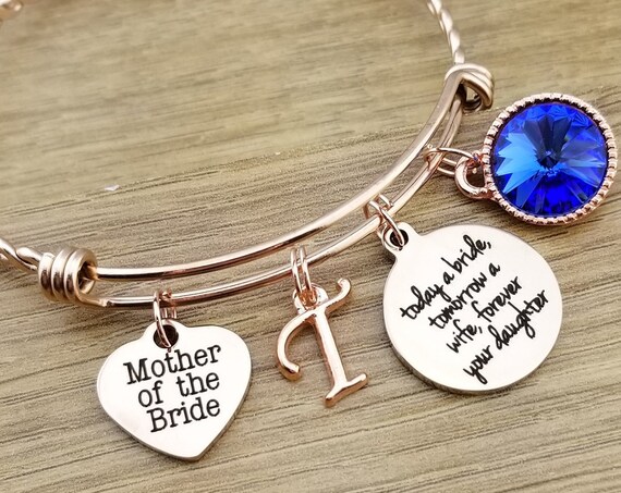 Rose Gold Mother of the Bride Gift Rose Gold Mother of the Bride Bracelet Mother of the Bride Gift From Daughter Mother of the Bride Jewelry