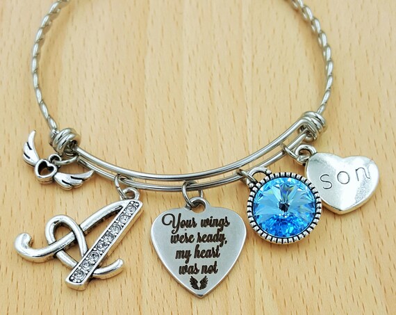 Sympathy Bracelet Sympathy Gift In Memory of Son Memorial Bracelet Loss of Son Loss of a Child Remembrance Bracelet Remembrance Jewelry