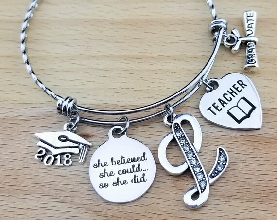 Teacher Gifts Teacher Graduation Gift College Graduation Gift for Her Graduation Gift for Daughter Senior 2018 Senior Gifts She Believed she