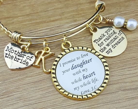 Gold Bangle Mother of the Bride Gift Mother of the Bride Bracelet Mother of the Bride Jewelry Mother of the Bride Gift From Groom