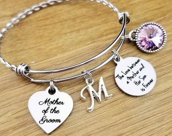 Mother of the Groom Gift Mother of the Groom Bracelet Mother of the Groom Jewelry Mother of the Groom Gift From Son Love Between Mother Son