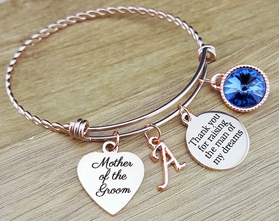 Rose Gold Mother of the Groom Gift Mother of the Groom Bracelet Mother of the Groom Jewelry Mother of the Groom Gift From Bride Thank You