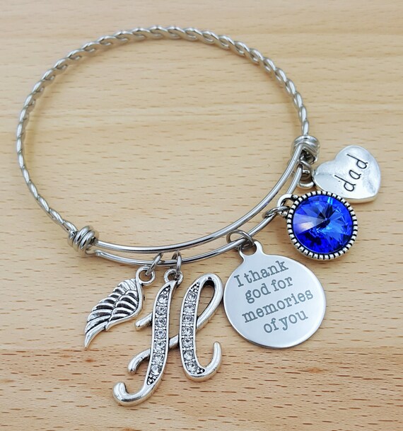 Sympathy Bracelet Sympathy Gift In Memory of Dad Memorial Bracelet Loss of Father Remembrance Bracelet Remembrance Jewelry