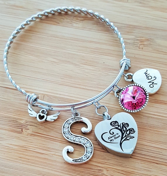 Urn Bracelet Urn Jewelry Sympathy Bracelet Sympathy Gift In Memory of Mom Memorial Bracelet Loss of Mother Loss of Mom Remembrance Bracelet