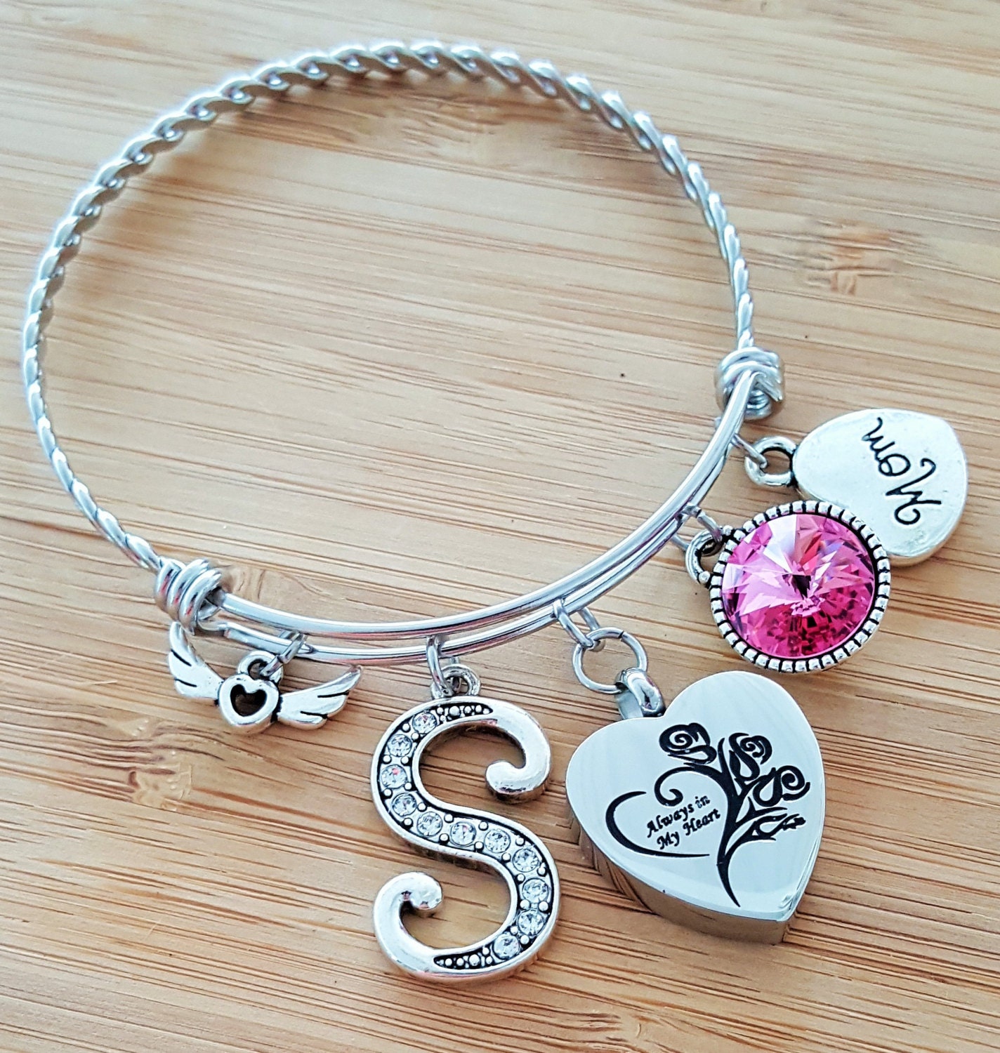 Urn Bracelet Urn Jewelry Sympathy Bracelet Sympathy Gift In Etsy