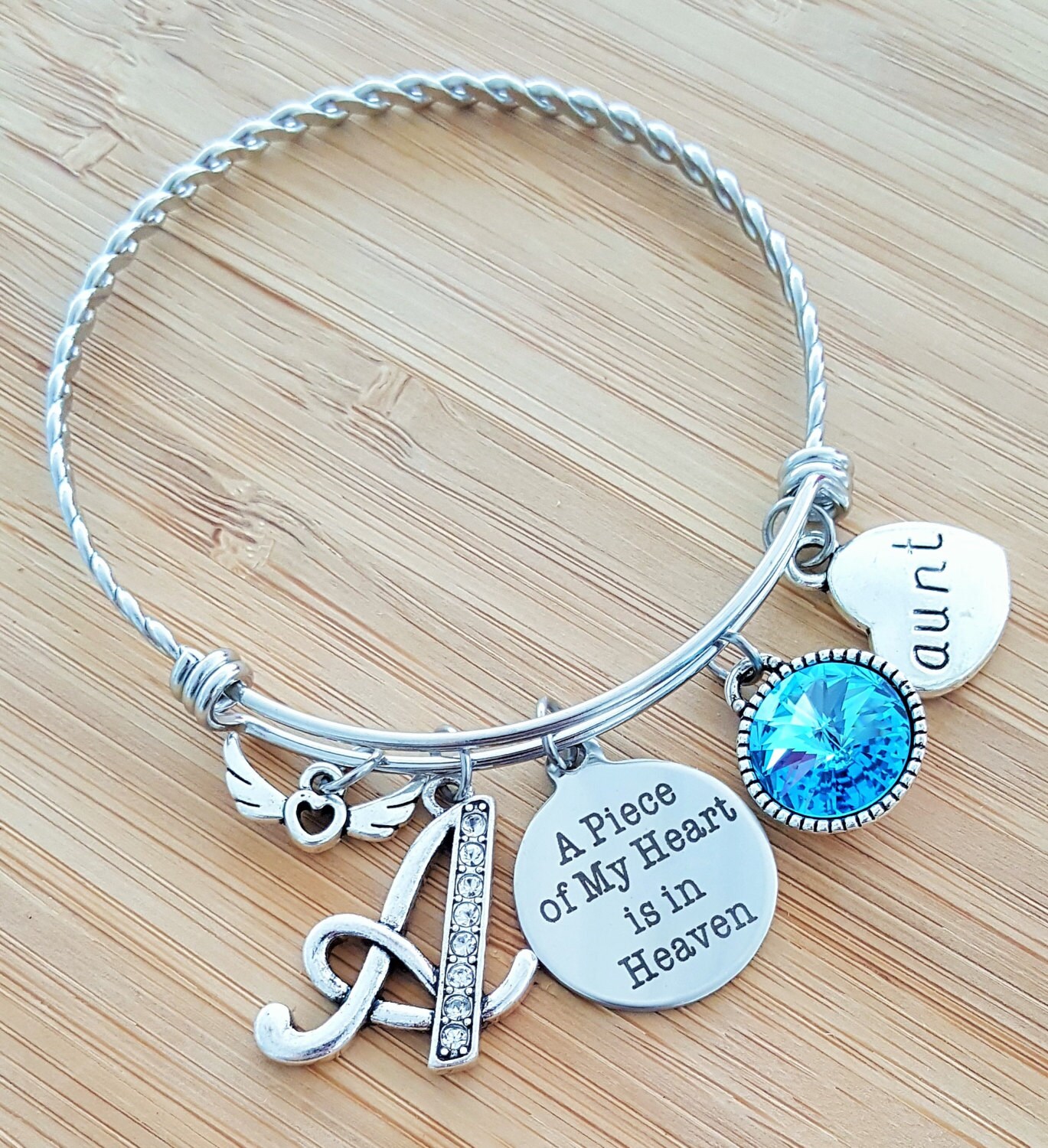 Sympathy Bracelet Sympathy Gift In Memory of Aunt Memorial | Etsy