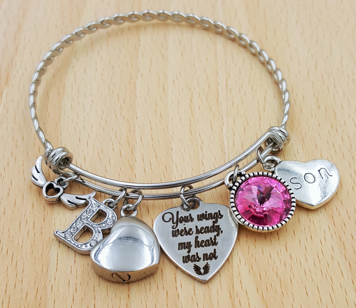 Urn Bracelet Urn Jewelry Sympathy Bracelet Sympathy Gift In Etsy