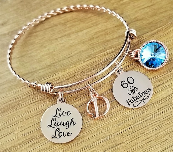 Rose Gold 60 Birthday Gifts 60th Birthday Gift Birthday Gift Birthday Gifts for Her Birthday Gift for Friend Birthday Gifts 60 and Fabulous