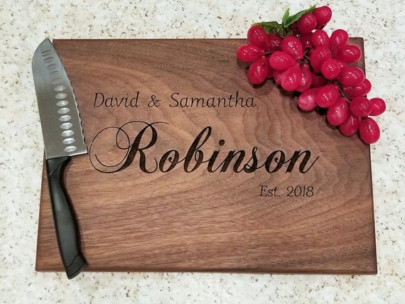 Personalized Cutting Board Wedding Gift Bridal Shower Gift Cutting Board Wedding Gift Custom Cutting Board Housewarming Gift Anniversary