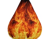 Orange flame Bean Bag Chair w filling