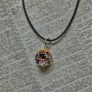 Chocolate Donut Necklace