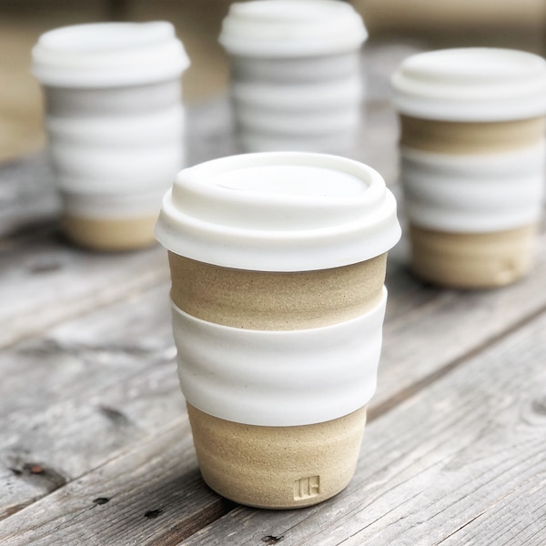 Travel Cup - Natural with lid