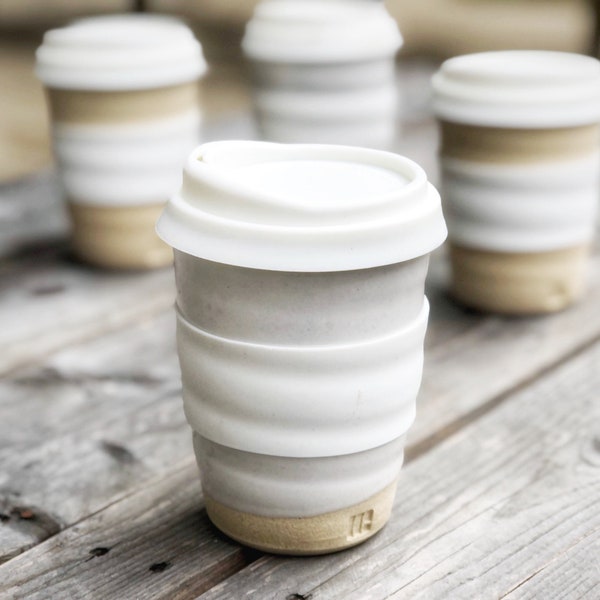 Travel Cup - White with lid