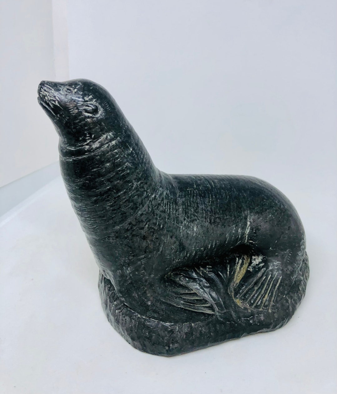 Seal Sculpture by Wolf Sculptures Canada Etsy