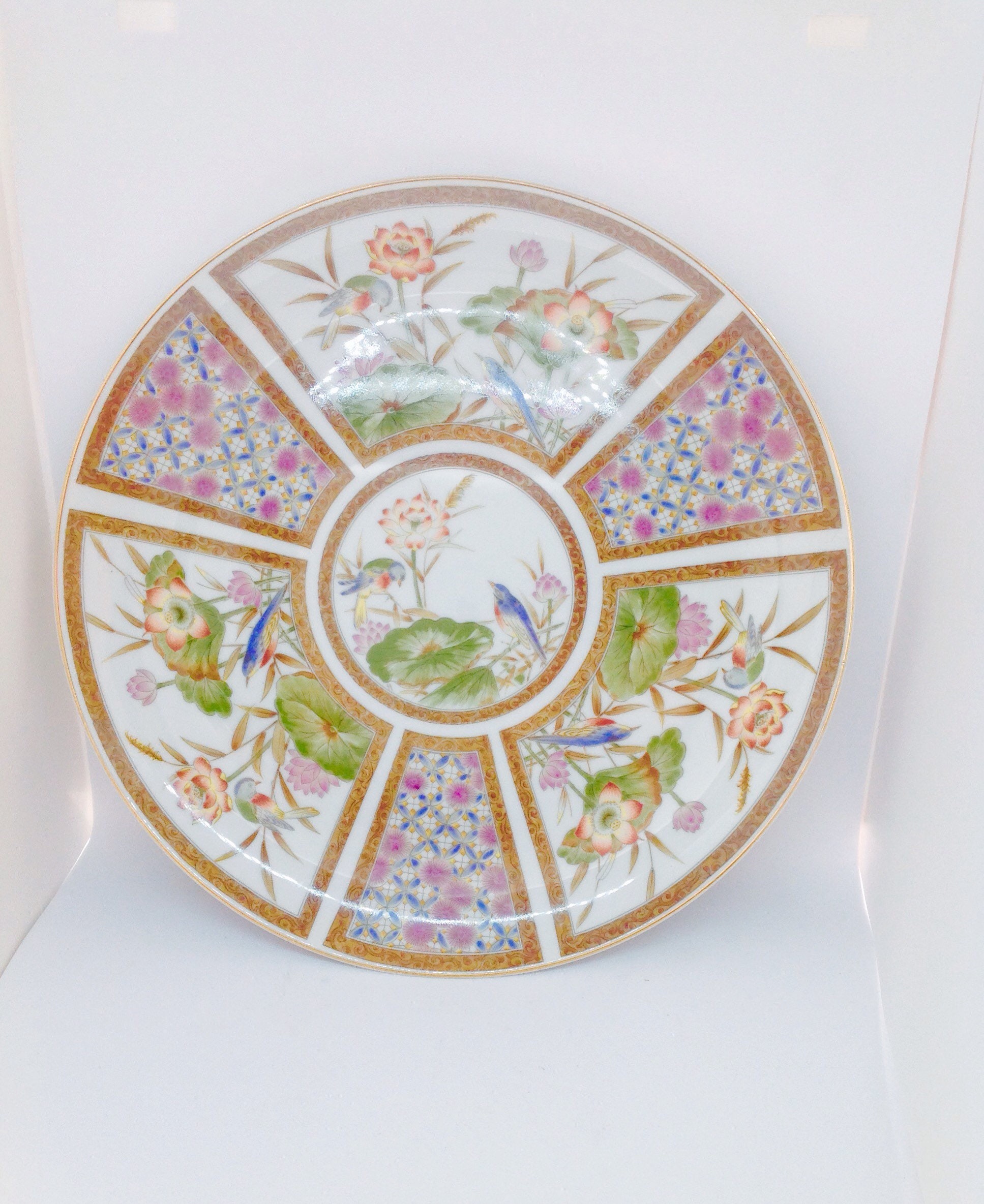 Chinese decorative plate signed Etsy