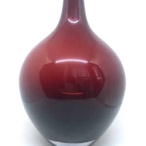 Vaso rosso soffiato a mano Ikea Salong vaso