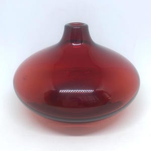 Vaso rosso soffiato a mano Ikea Salong vaso
