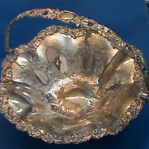 Antique Silver Plate Bread Basket image 1